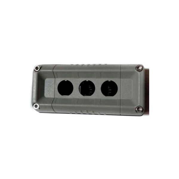 Springer Controls Co T.E.R., F71GG00000000001 VICTOR Wall Mount Control Station, Hull Only, 3 Button, Gray F71GG00000000001 - main